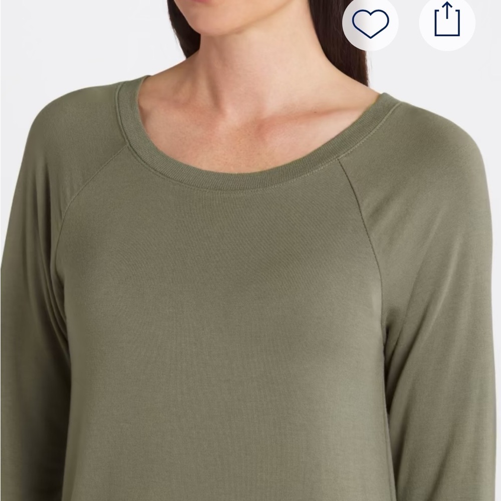Threads 4 Thought - Parscarelli Feather Fleece Sweatshirt Size XXL. Olive Gree - Picture 4 of 15